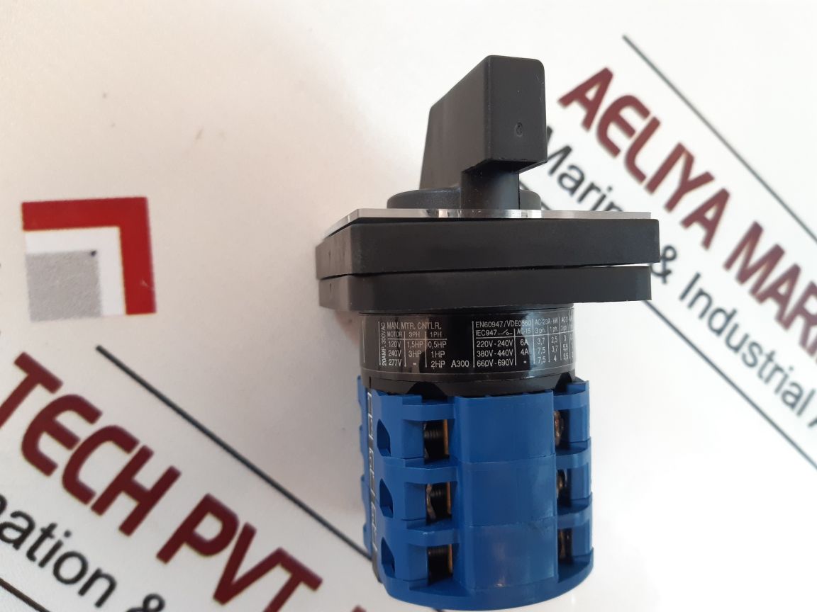 Kraus & Naimer Ca10 Rotary Switch 20amp 300Vac