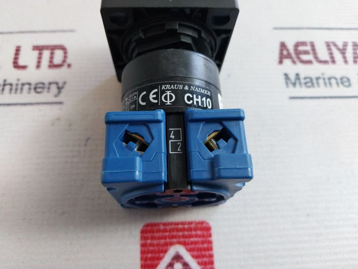 Kraus & Naimer Ch10 Control Switch 20Amp 600Vac, V
