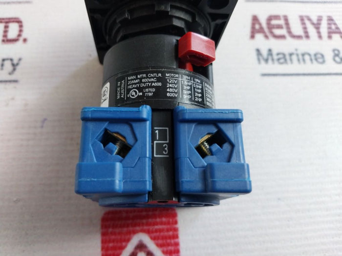 Kraus & Naimer Ch10 Control Switch 20Amp 600Vac, V