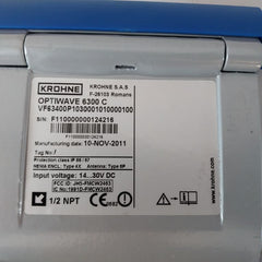 Krohne Optiwave 6300C Radar Level Meter 14...30V Dc 1991D-fmcw2463
