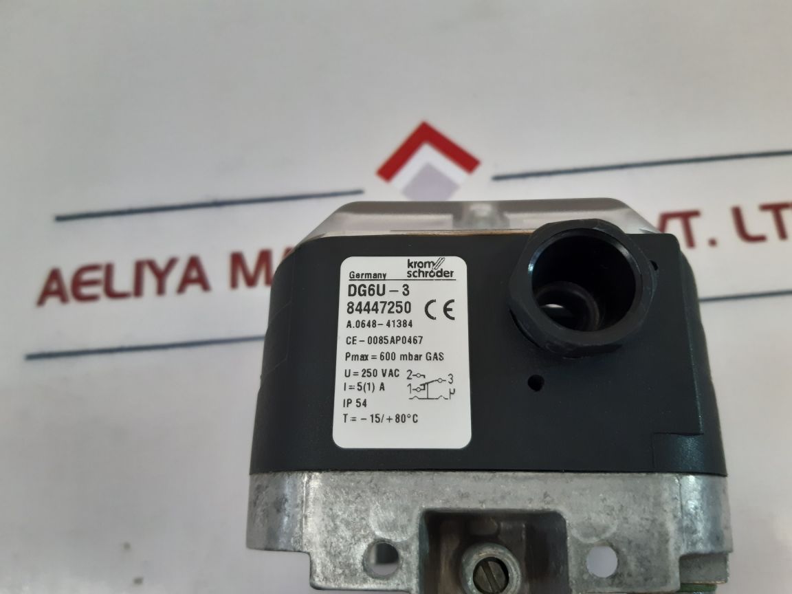 Krom Schroder Dg6U-3 Pressure Switch - Aeliya Marine Tech