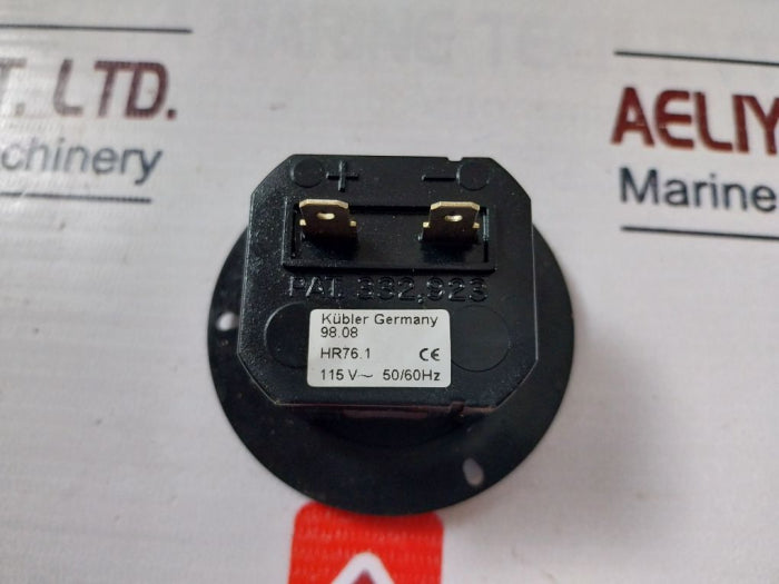 Kubler Hr76.1 Hour Meter Timer 1/10 Hour 115Vac 50/60Hz