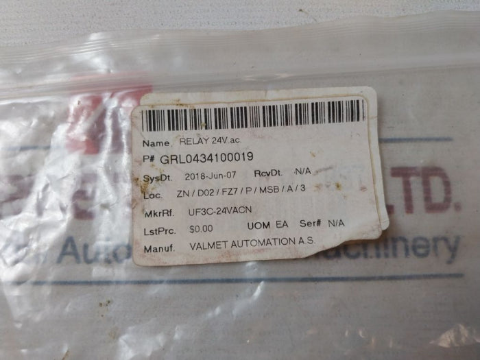 Kuhnke UF3C-24VACN Universal Relay 24V AC GRL0434100019