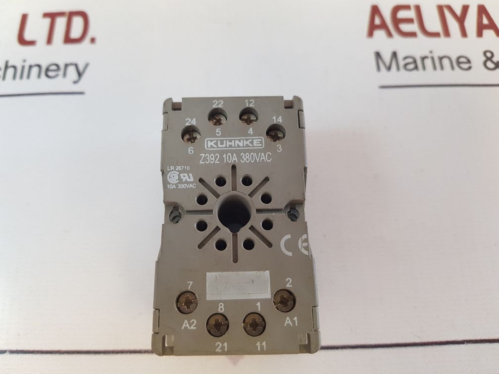 Kuhnke Z392 Universal Relay 8 Pin Octal Socket 10A 380Vac
