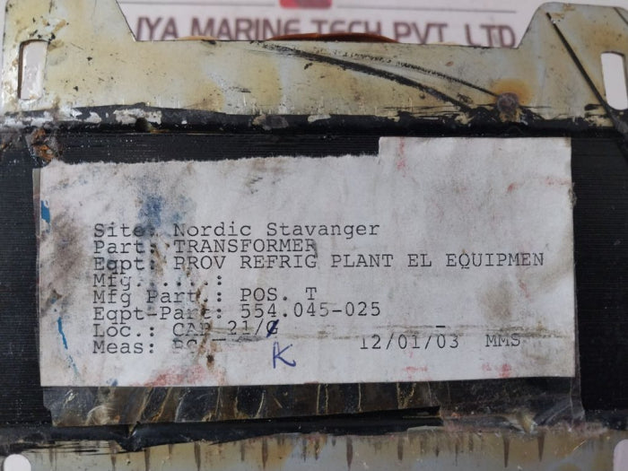 Kukil Electric 554.045-025 Transformer