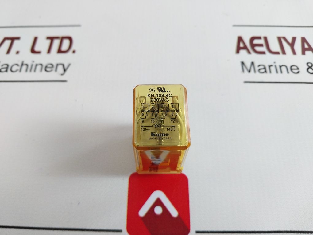 Lot of 7X Kun Hung/Koino Electric KH-103-4C Miniature Power Relay 230VAC