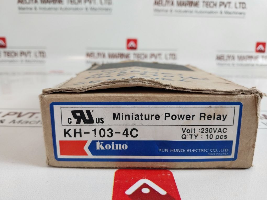 Lot of 7X Kun Hung/Koino Electric KH-103-4C Miniature Power Relay 230VAC