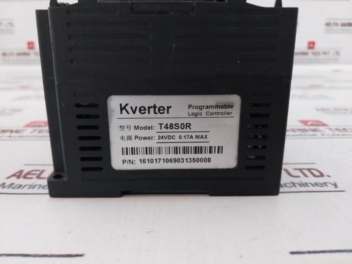 Kverter T48S0R Programmable Logic Controller 24Vdc 0.17A Max
