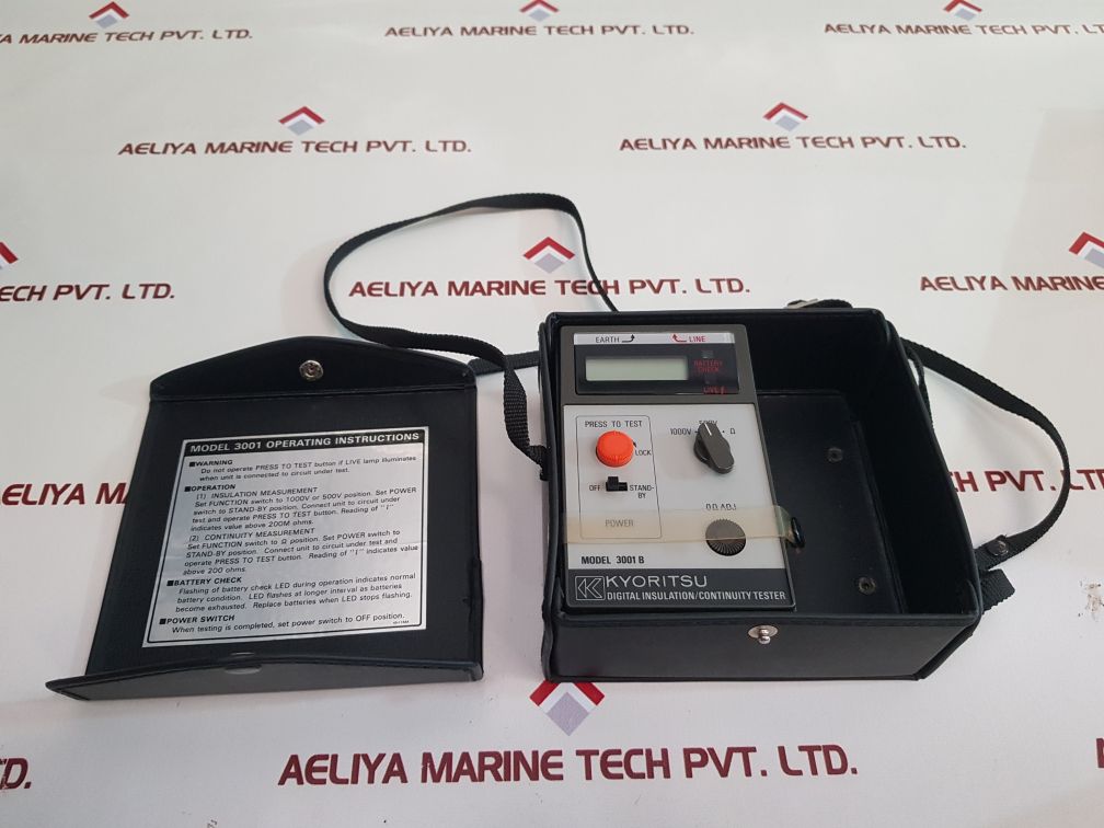 Kyoritsu 3001 B Digital Insulation Continuity Tester - Aeliya Marine Tech