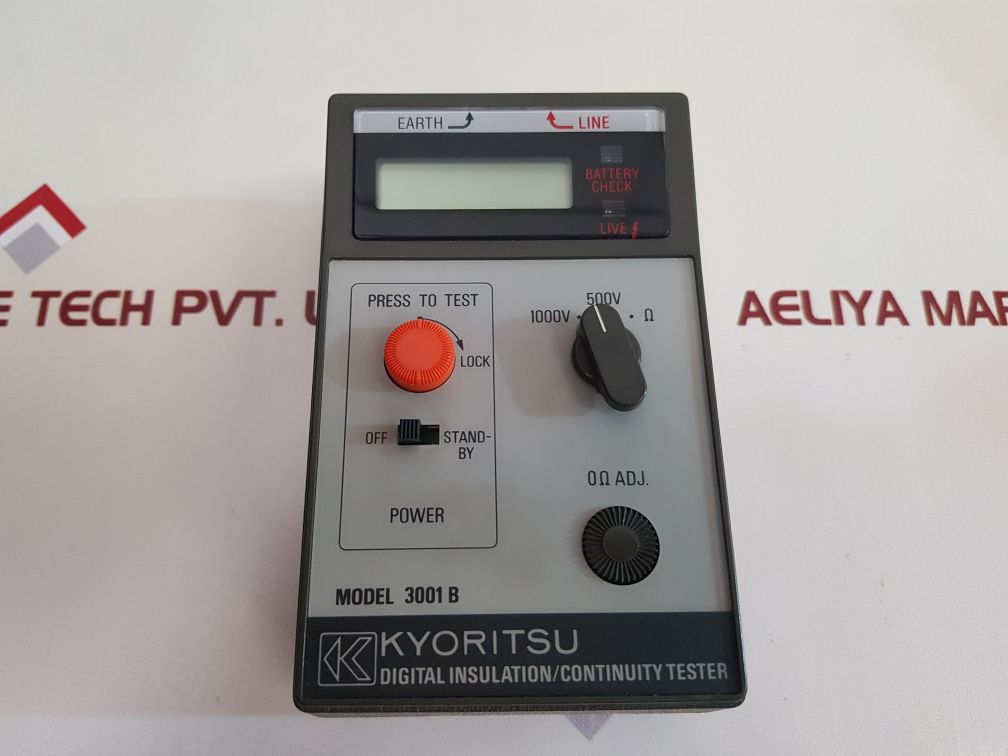 Kyoritsu 3001 B Digital Insulation Continuity Tester - Aeliya Marine Tech