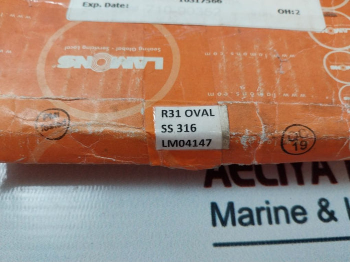 Lamons R-31 Gasket Diverter Ring 316-s 6A Oh 2