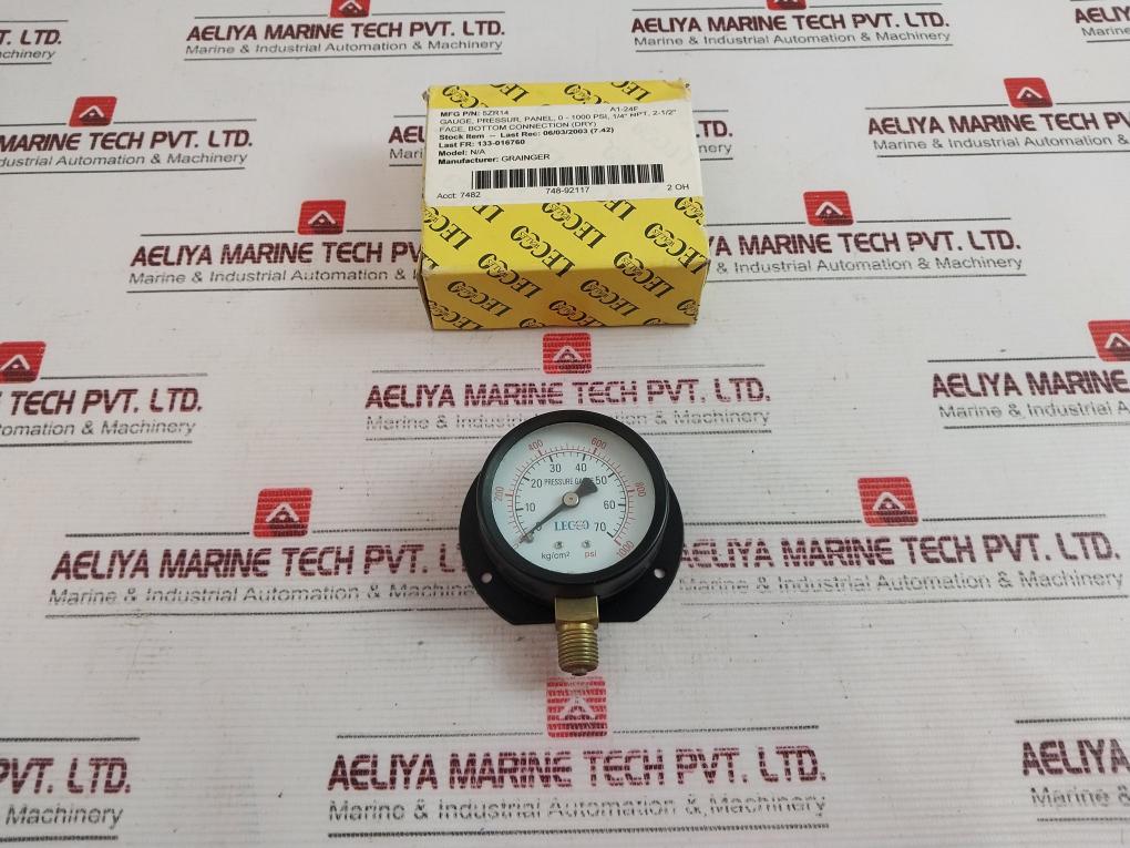 Lecco 0-70 Kg/Cm2 Pressure Gauge 5Zr14