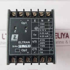 Lectrotek Eltran Voltage And Current Transducer 240V 4-20 Ma 09/09-244R1