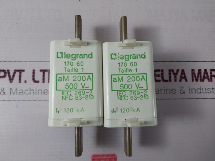 Legrand 170 60 Am 200A 500V Fuses Iec 269-2