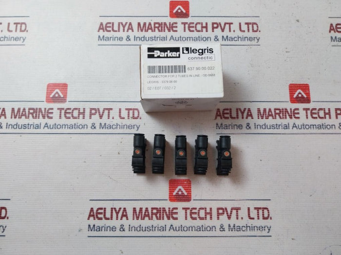 Legris 3379 08 00 2 Tubes In Line Connector OD 8MM