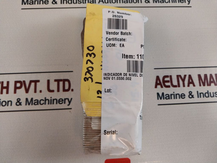 Lenz Nov 0-80 C Hydraulic Fluid Tank Level Indicator 11009166-001