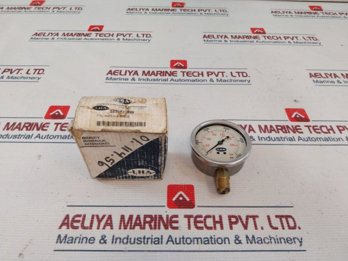 Lha Pgl-a-63-n-b-5000S Pressure Gauge 0-300 Bar