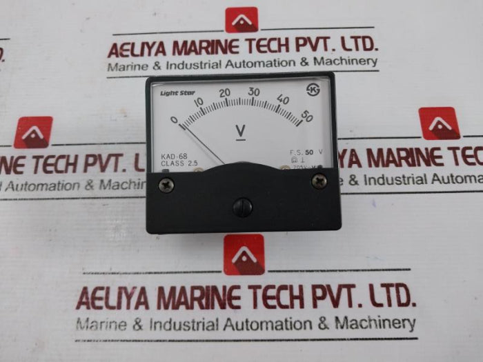Light Star 0-50V Voltage Panel Meter Analog Voltmeter Gauge Kad-68 705V-m
