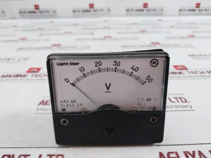 Light Star 0-50V Voltage Panel Meter Analog Voltmeter Gauge Kad-68 705V-m