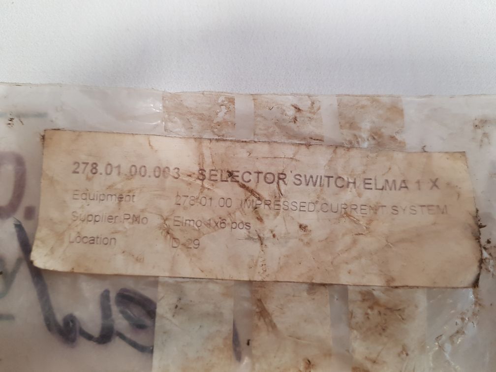 Lorlin 278.01.00.003 Selector SwitchPCS