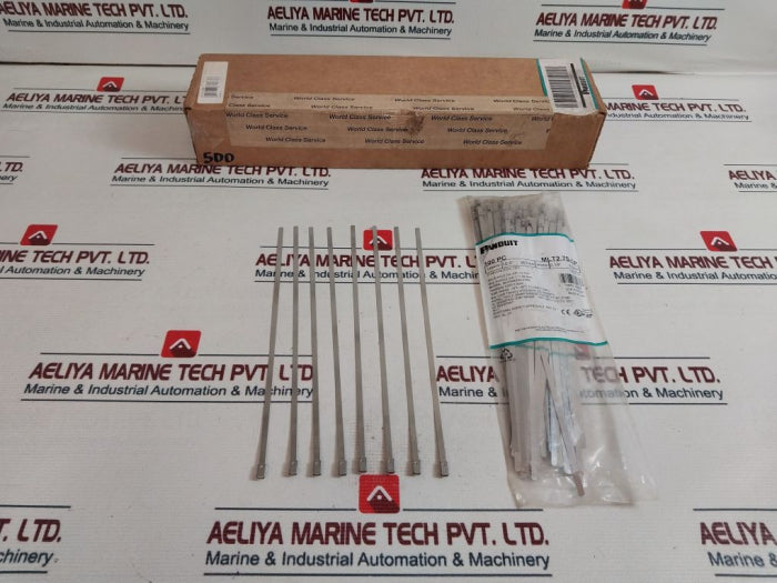 Lot Of 100X Panduit MLT2.7S-CP Stainless Steel Cable Tie