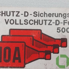 Lot of 5X LINDNER 597.0107 Diazed Fuse Cartridge 10A 500V