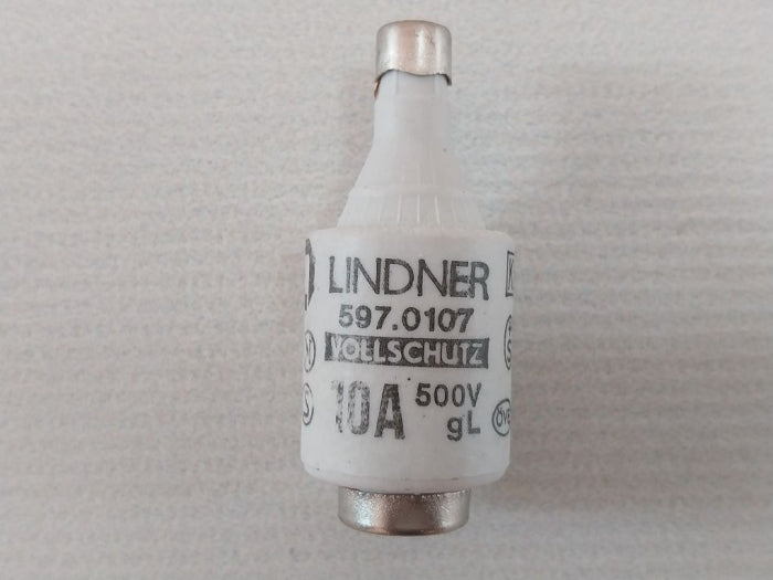 Lot of 5X LINDNER 597.0107 Diazed Fuse Cartridge 10A 500V