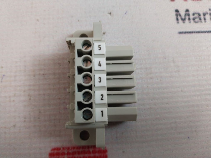 Lot of 10X Weidmuller 1612050000 PCB Terminal Block Plug 600V-25A