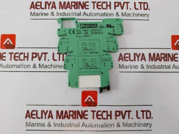 Lot Of 11X Phoenix Contact Plc-bsc-230Uc/21 29 66 04 5 Socket With Relay 2961118