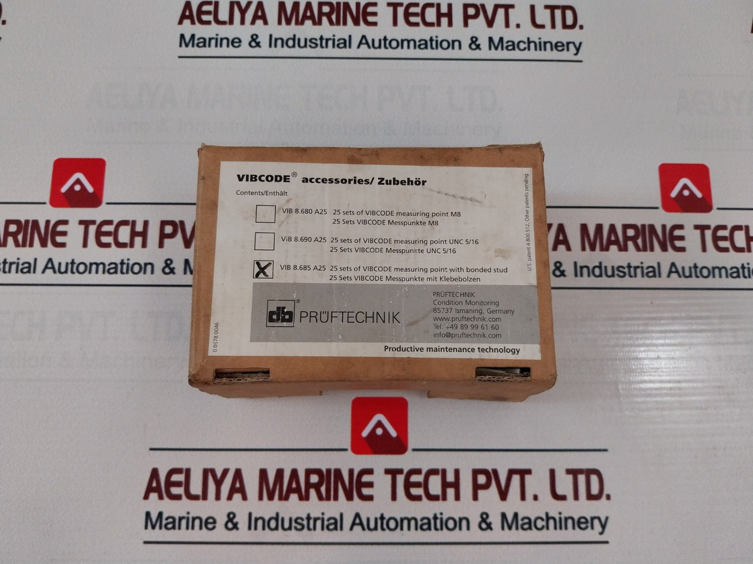 Pruftechnik Vib 8.685 A25 Measuring Point With Bonded Stud