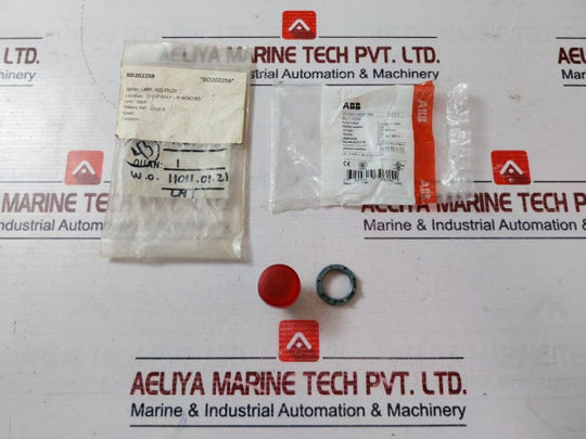 Lot Of 2X Abb Ml1-100R Red Pilot Light