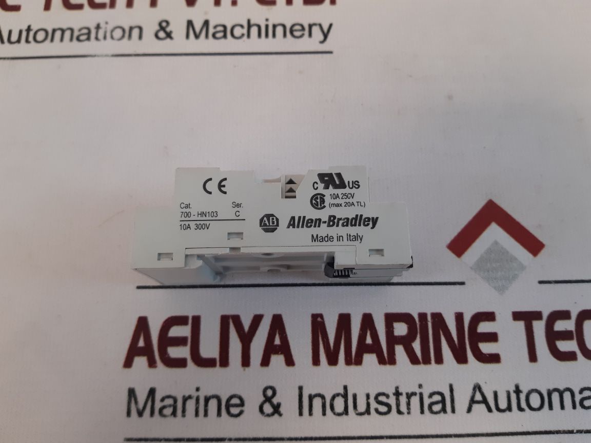 Lot of 2X Allen-bradley 700-HN103 Relay Base Socket Ser.: C