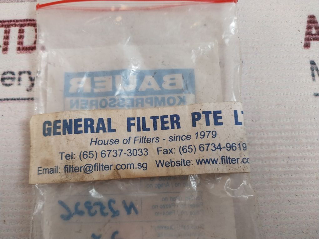 Bauer N25326 Breathing Air Compressor Filter Oil 3557466