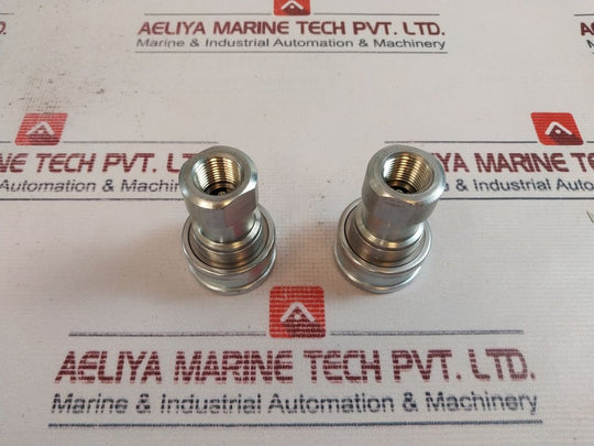 Lot of 2X Eaton Hansen Series 4 Hydraulic Couplings Quick Disconnect 55908-8-8S