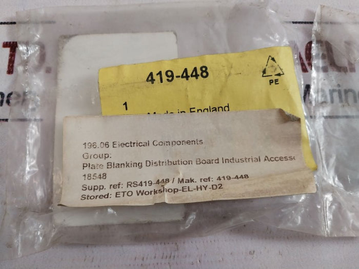 Lot of 2X Merlin Gerin 68991 5 Pole Blanking Plate