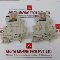 Lot of 2X Omron G2RV-1-S 48VDC Relay with Socket G2RV-SL500 110VAC