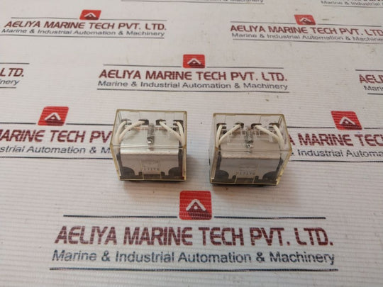 Lot Of 2X Omron Ly4 Relay 10A 240Vac