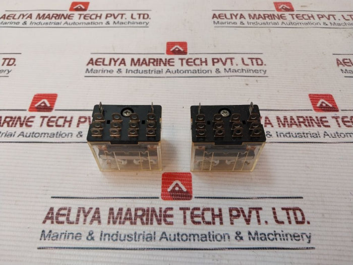 Lot Of 2X Omron Ly4 Relay 10A 240Vac