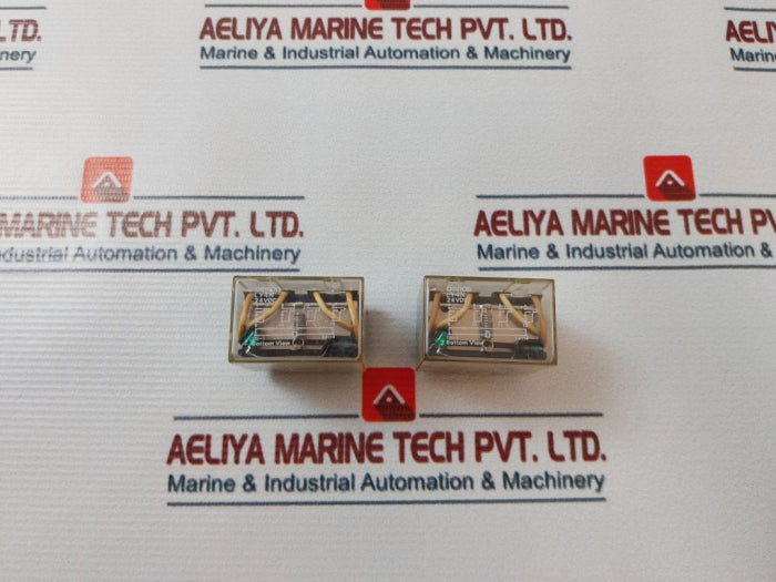 Lot Of 2X Omron Ly4N Relay 10A 240 Vac