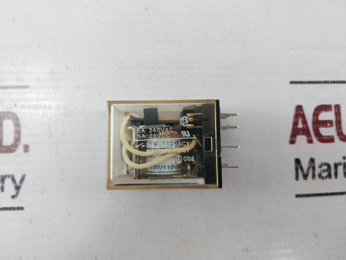 Lot of 2X Omron My4 Power Relay 100/110Vac