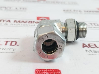 Lot of 2X Parker 12-S 90 Degree Hose Fluid Connector