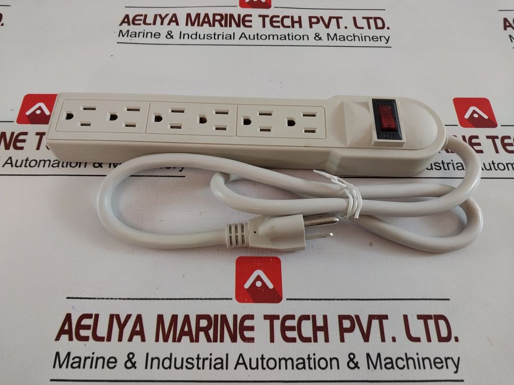 Lot Of 2X Power First LTS-6CXB Surge Protector Outlet Strip
