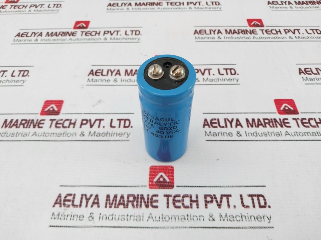 Lot Of 2X Sprague 602D Capacitor 3700µF 40Vdc