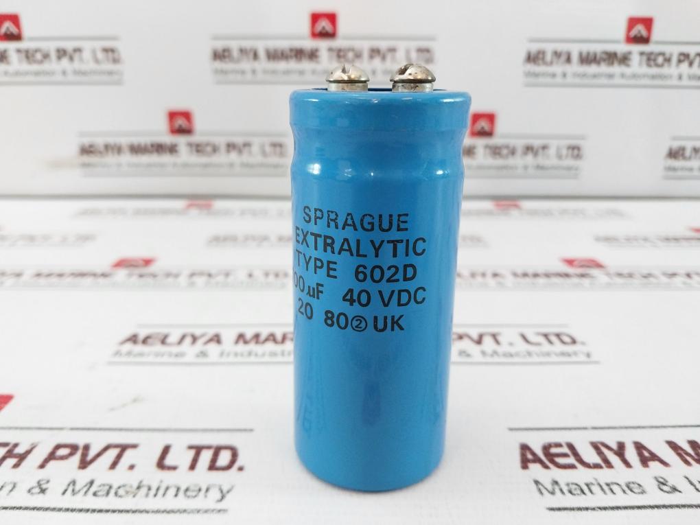 Lot Of 2X Sprague 602D Capacitor 3700µF 40Vdc