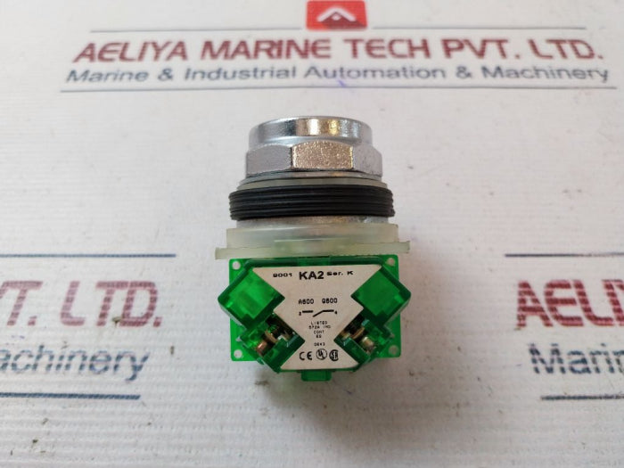 Lot Of 2X Square D 9001 Ka2 Contact Block With Push Button