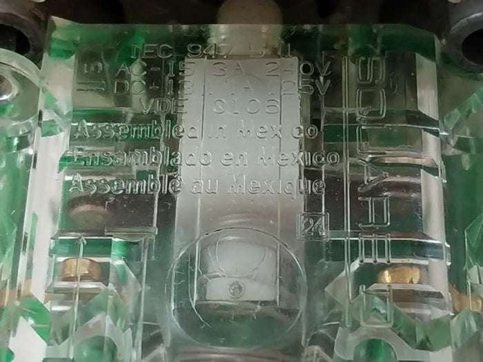 Lot Of 2X Square D 9001 Ka2 Contact Block With Push Button