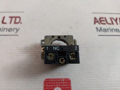 Lot of 2X TELEMECANIQUE ZB2-BE102 Auxiliary Contact Block For Switch 240V