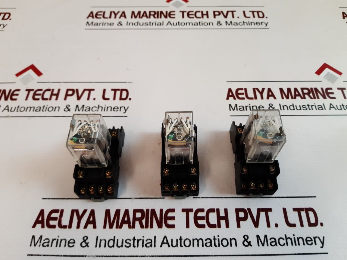 Lot Of 2X Y.M. Tech YM4-LDG Relay 10A 300VAC