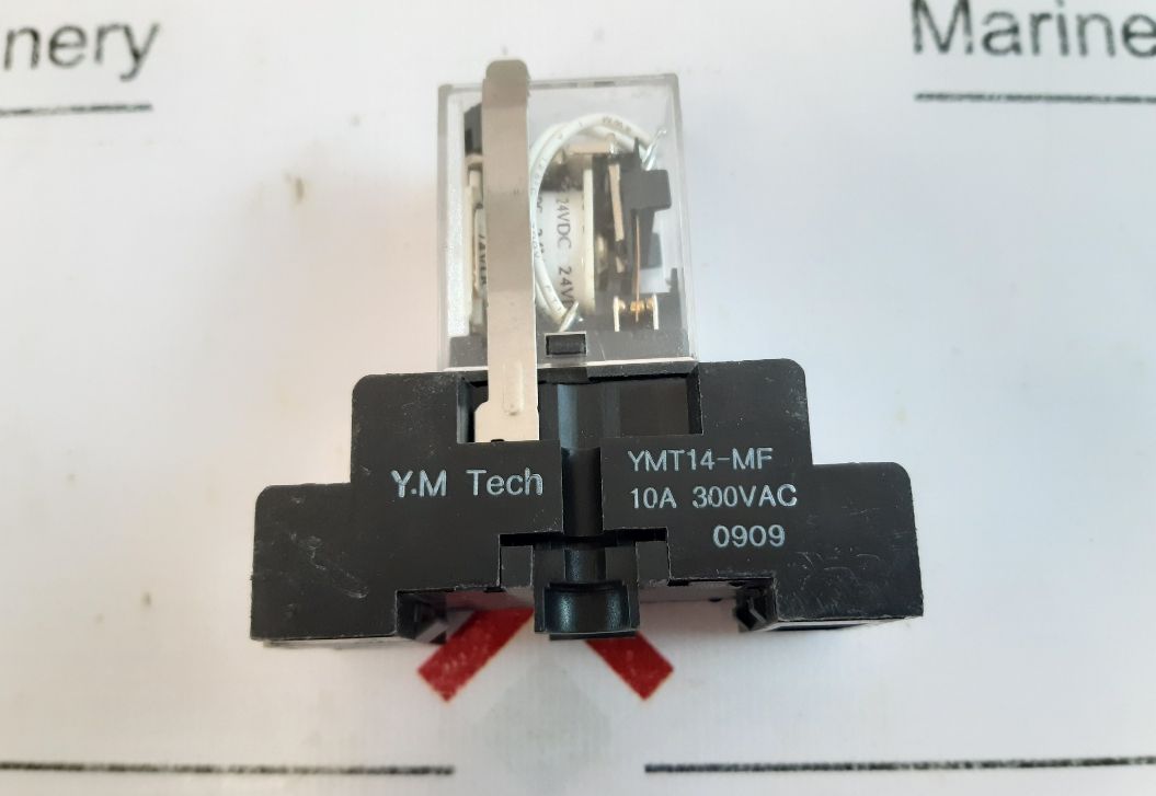 Lot Of 2X Y.M. Tech YM4-LDG Relay 10A 300VAC