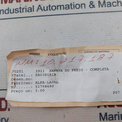 Lot of 3X Alfa-Laval 51798480